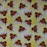 Highland Cow - 44/45" - 100% Cotton