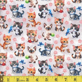Cats - 44/45" - 100% cotton