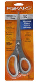 Soft Grip 8" Straight Titanium Scissors - Fiskars