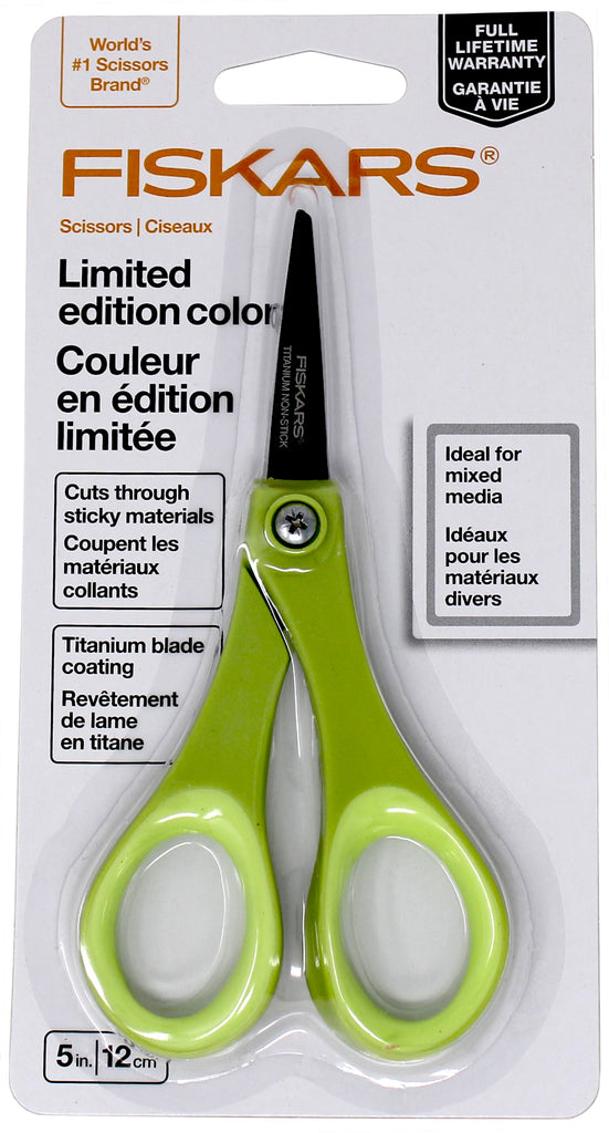 Fiskars Non-stick Titanium Softgrip Detail Craft Sewing Scissors
