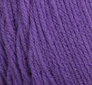 Swatch of Bernat Super Value yarn in shade light damson (bright medium purple)