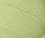 Swatch of Bernat Softee Baby yarn in shade soft fern (pale light green)