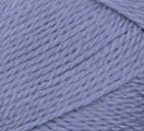 Swatch of Bernat Softee Baby yarn in shade mauve (pale medium purple)