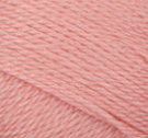 Swatch of Bernat Softee Baby yarn in shade soft peach