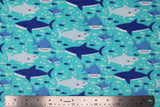 Sharks - 43/44" - 100% cotton flannel