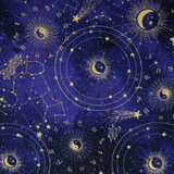 Zodiac Constellations - 43" - 100% cotton