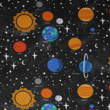 Solar System Names - 43" - 100% cotton flannel