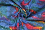 Rainbow Night Sky - 43" - 100% cotton flannel