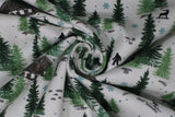 Scenic Ski Slope - 43" - 100% cotton flannel