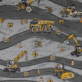 Windy Road Construction - 43" - 100% cotton flannel