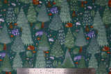 Woodland Animals & Trees - 43" - 100% cotton flannel