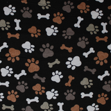 Paws & Bones - 43" - 100% cotton flannel