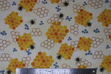 Bee Prints - 43" - 100% cotton flannel