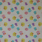 Multicolour Rubber Ducks - 43" - 100% cotton flannel