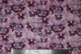 Packed Pansies - 43" - 100% cotton flannel