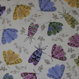 Botanical Moths - 43" - 100% cotton flannel