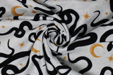 Celestial Snakes - 43" - 100% cotton flannel