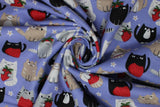 Cats & Strawberries - 43" - 100% cotton flannel