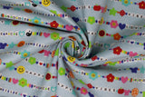 Smiley Face Friendship Bracelets - 43" - 100% cotton flannel