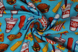 Fast Food - 43" - 100% cotton flannel