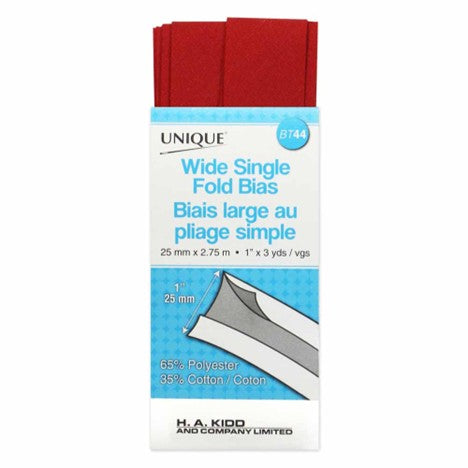 Byetsa Coral 30mm Polycotton Bias Binding op een 25m Roll Byetsa Coral 30mm Polycotton Bias Binding op een 25m Roll
