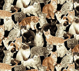 Cat Tales - 45" - 100% cotton