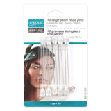 Pearl Head Pins 2.5" 10 Silver - UNIQUE