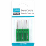 Denim/Canvas Machine Needles 16/100 - UNIQUE