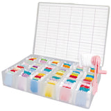 Large Floss Box with 100 Card Bobbins - UNIQUE