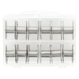 Metal Bobbins in Reusable Box 12 - UNIQUE