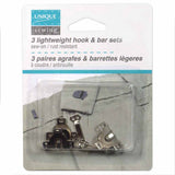 Lightweight Hook & Bar Sets - 3 sets - Unique Sewing Brand