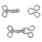 Hooks & Eyes - Silver - 14pcs - Unique Sewing Brand