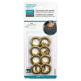 Grommets - 14 x 5.7mm (9/16″ x 1/4″) - 8 sets - Unique Brand