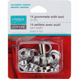 2 Part Grommets with Tool 8mm 14ct - Unique Brand