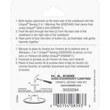 Jean Buttons - 17mm (5/8") - 6pcs - Unique Sewing Brand