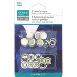 Pearl Snaps - 11.5mm (1/2") - 6 sets - Unique Sewing Brand