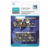 Pearl Snaps - 11.5mm (1/2") - 6 sets - Unique Sewing Brand