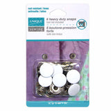 Heavy Duty Snaps - 15mm (5⁄8″) - 6 sets - Unique Brand