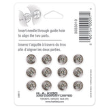 Sew on Snap Fasteners 9mm 12ct