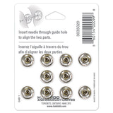 Sew on Snap Fasteners 11mm 10ct