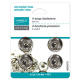 Sew on Snap Fasteners 15mm 4ct