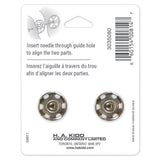 Sew on Snap Fasteners 18mm 2ct