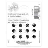 Sew on Snap Fasteners 6mm 12ct