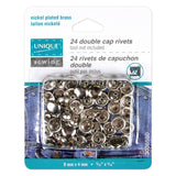 Double Cap Rivets - 24ct - Unique Brand