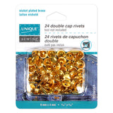 Double Cap Rivets - 24ct - Unique Brand