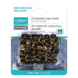 Double Cap Rivets - 24ct - Unique Brand