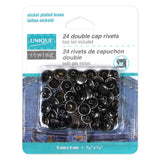 Double Cap Rivets - 24ct - Unique Brand