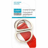 Metal D Rings - Silver - Unique Brand