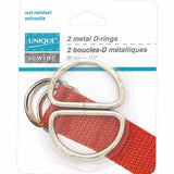 Metal D Rings - Silver - Unique Brand