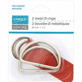 Metal D Rings - Silver - Unique Brand